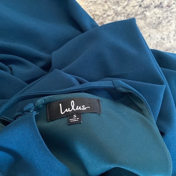 Lulu’s Moments Of Bliss Forest Green Backless Mermaid Maxi Dress Small S AC5 - Picture 11 of 13